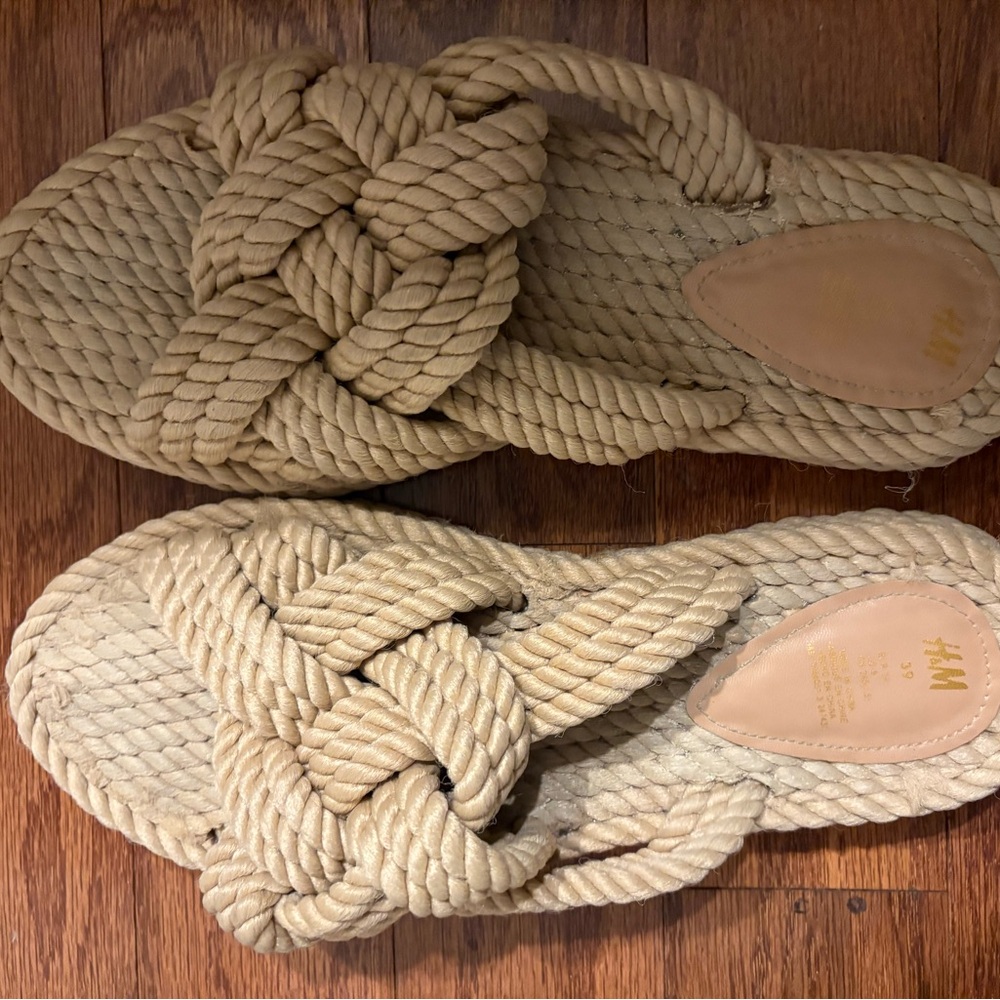 H&M Women's Tan Rope Sandals